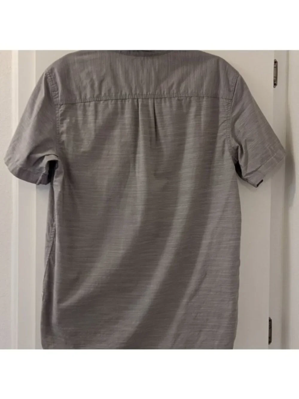 The North Face Mens Gray Lightweight Button-Up Short Sleeve Shirt M